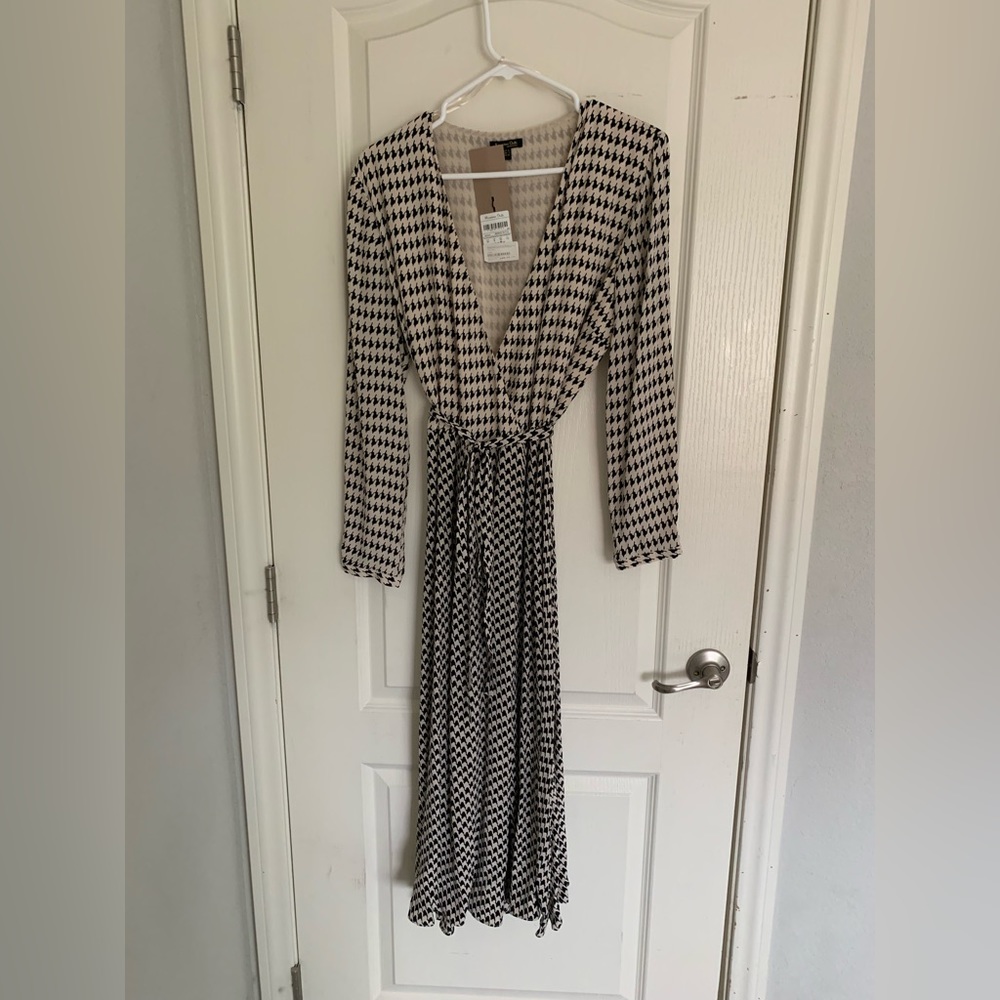 Massino Dutti , patterned wrap dress
